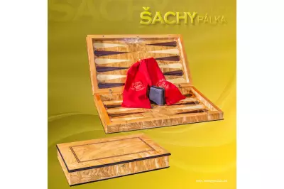 Elegancki włoski Backgammon Giglio Asla